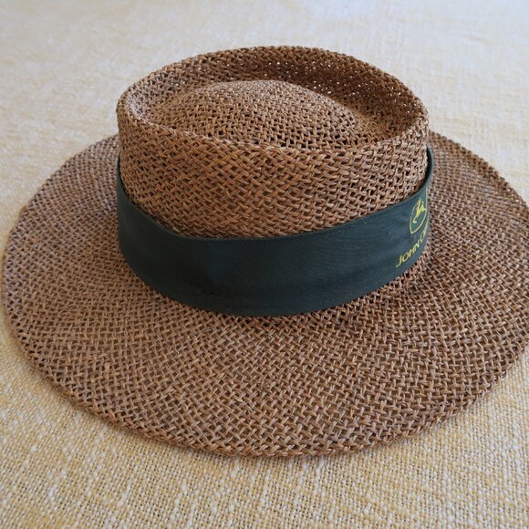 EUC John Deere Banded Straw Hat by Peter Grimm - Picture 2 of 6